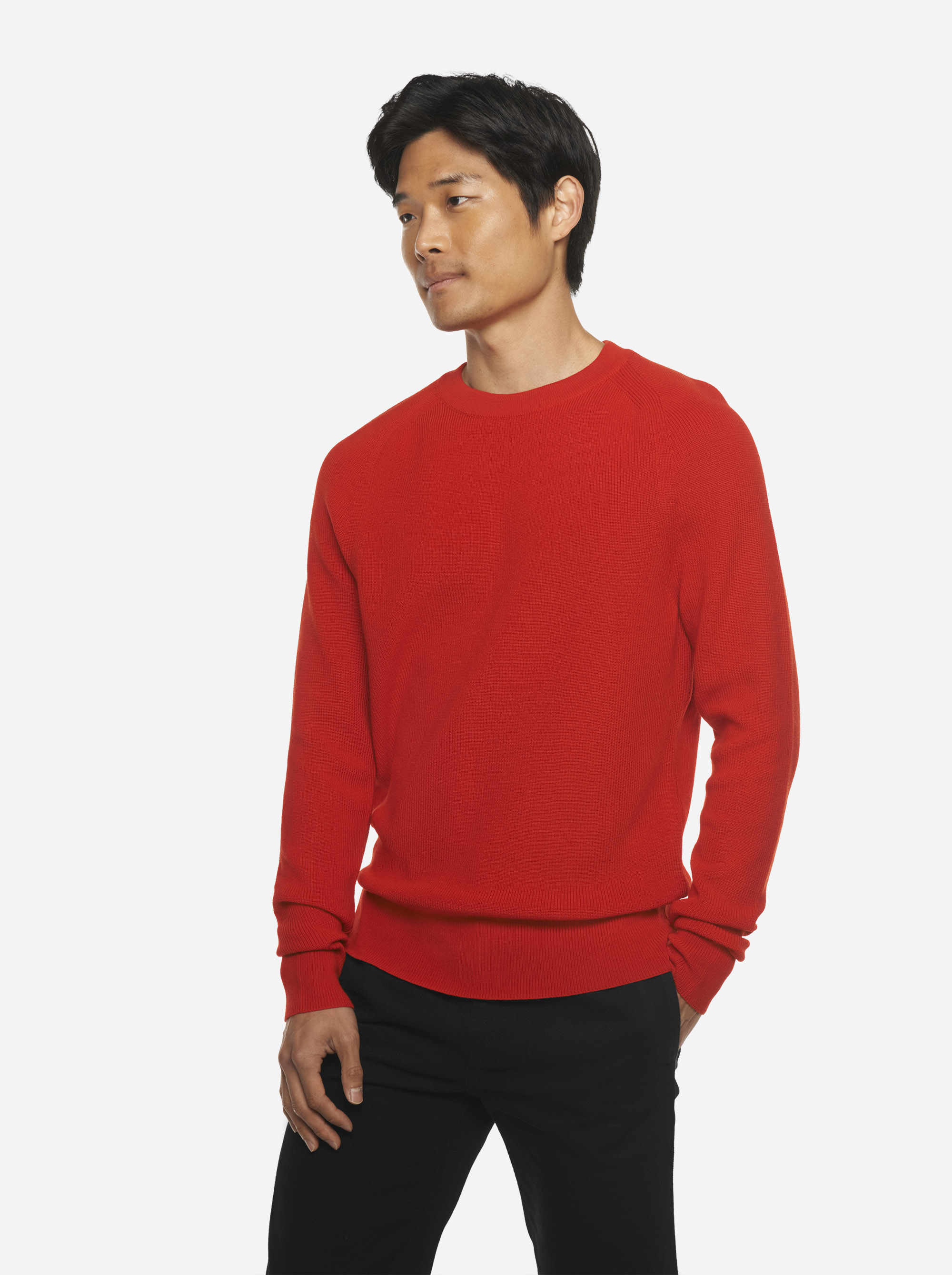 Teym - Crewneck - The Merino Sweater - Men - Red - 2