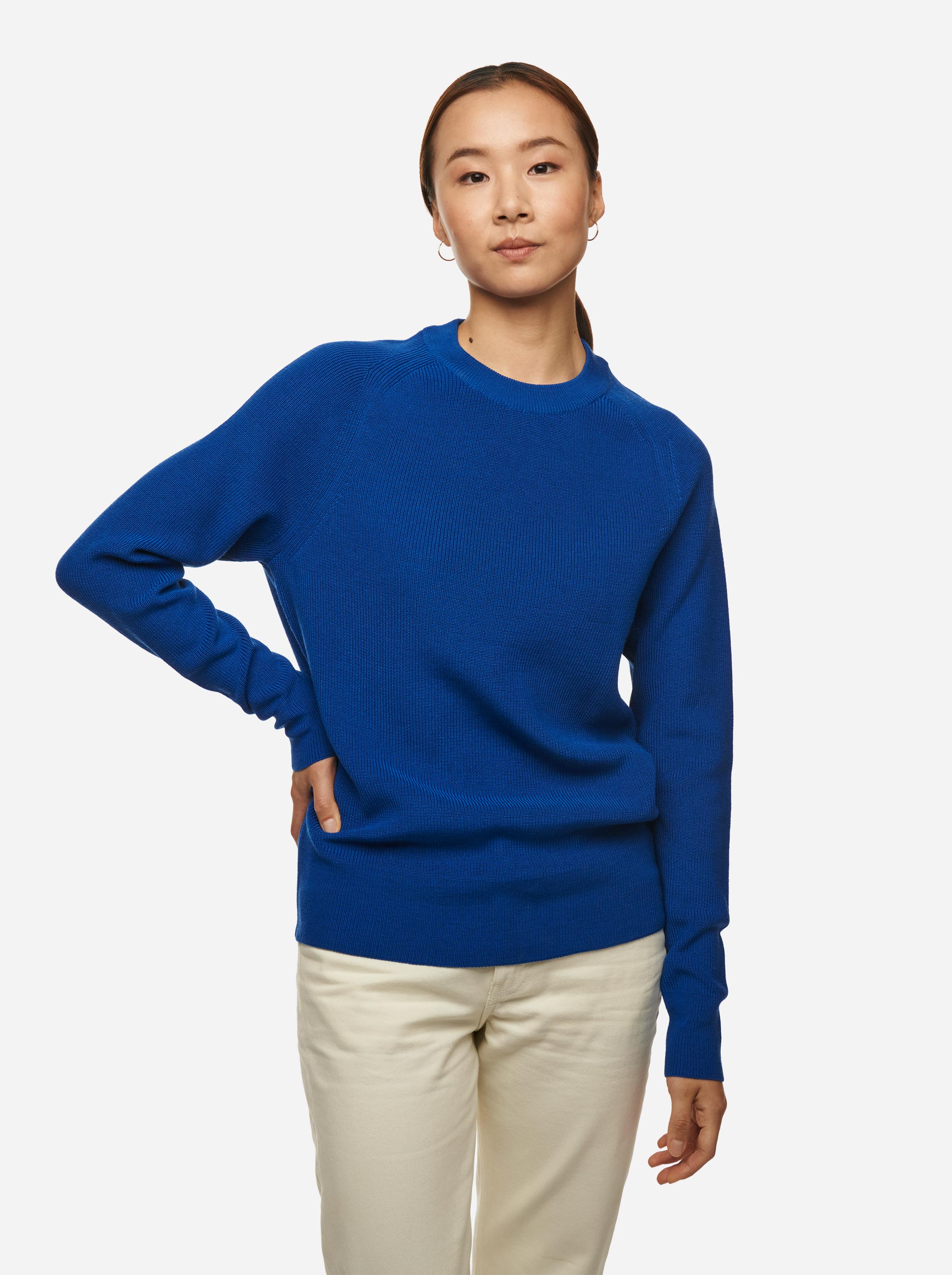 Teym - Crewneck - The Merino Sweater - Women - Cobalt Blue - 1