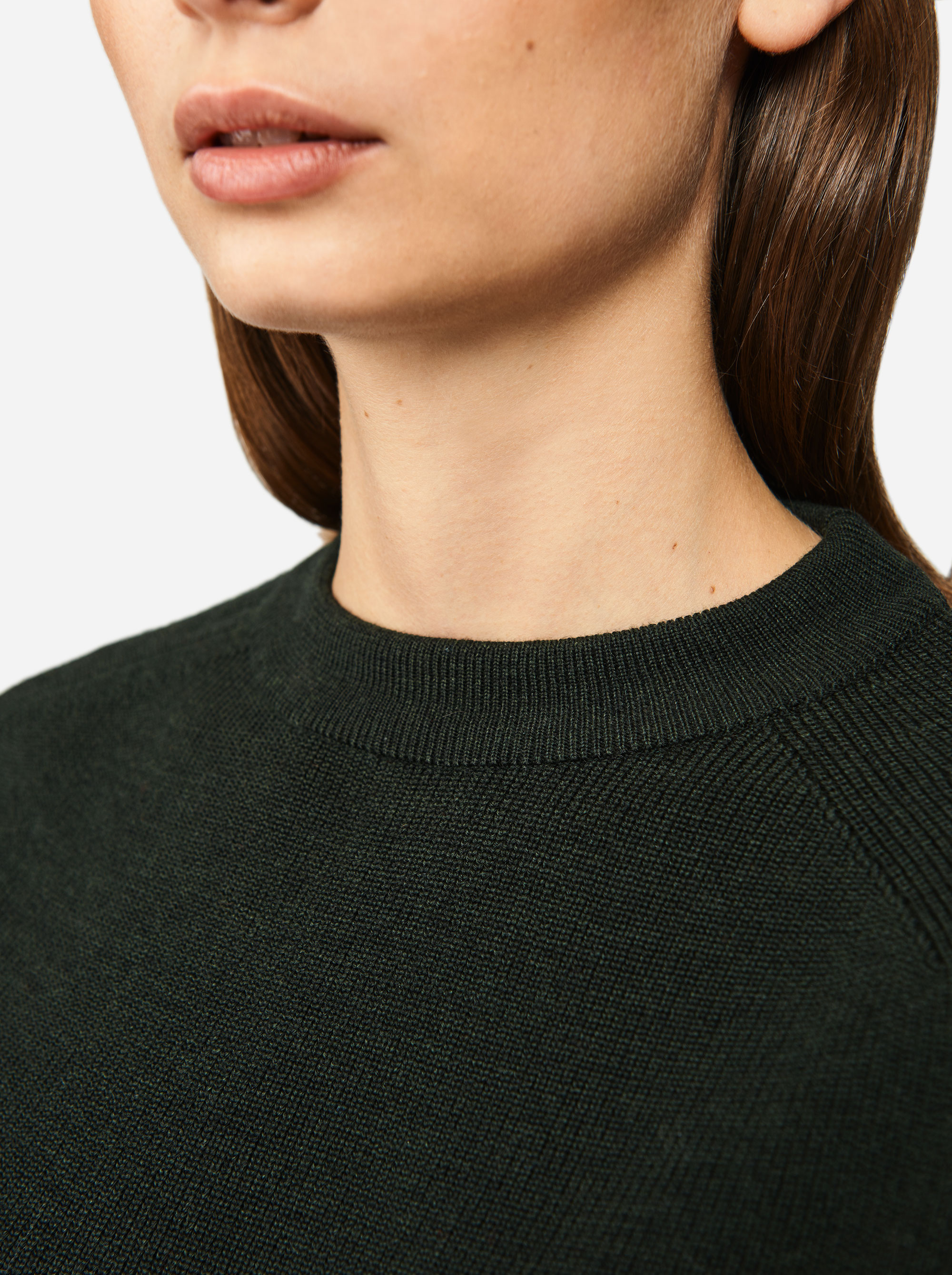 Teym - Crewneck - The Merino Sweater - Women - Green - 2