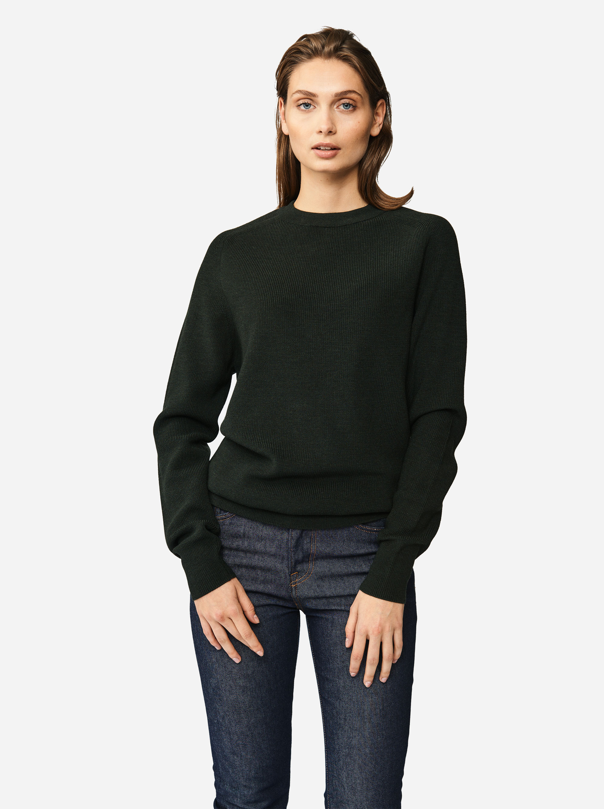 Teym - Crewneck - The Merino Sweater - Women - Green - 3