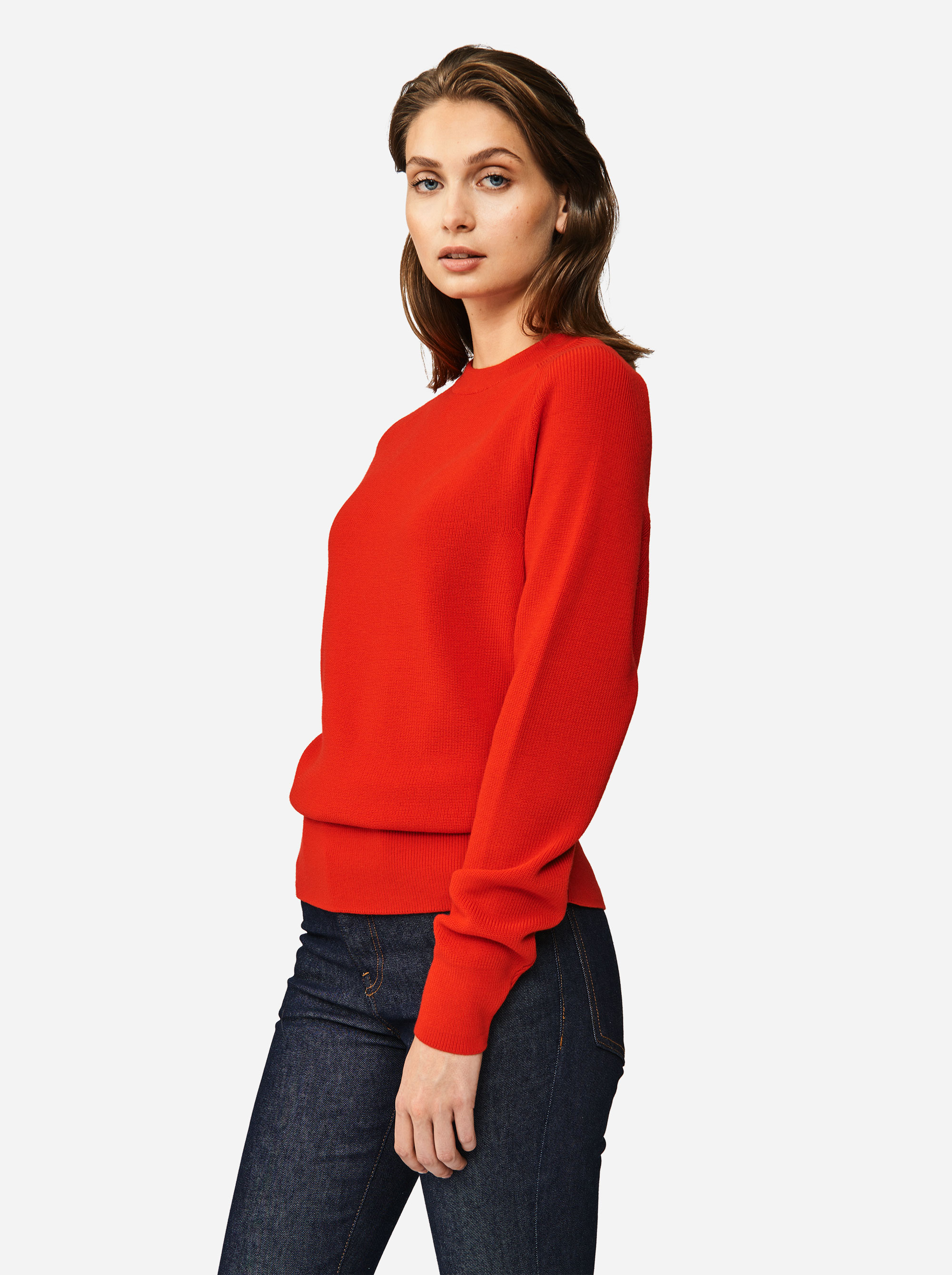 Teym - Crewneck - The Merino Sweater - Women - Red - 1