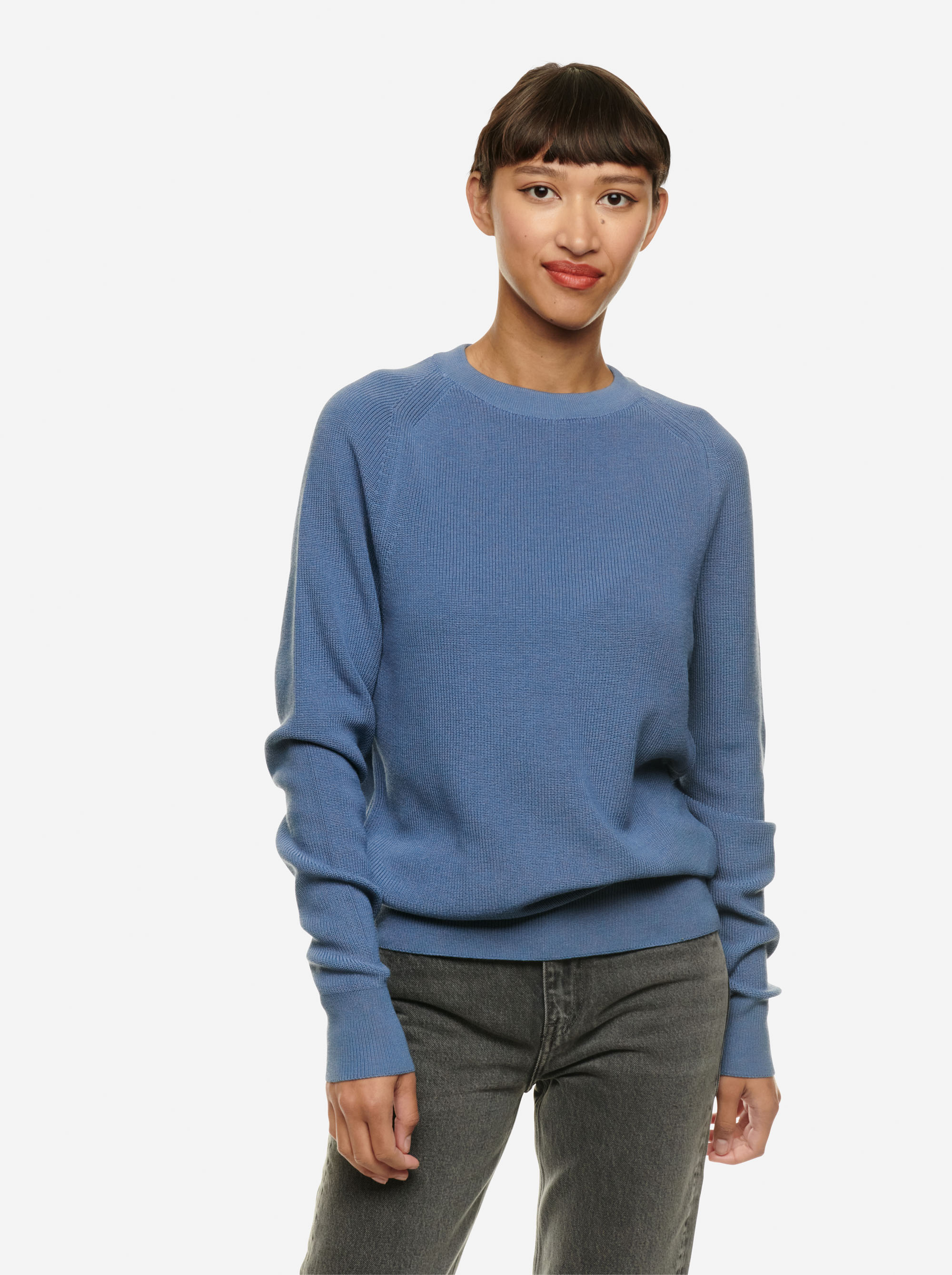 Teym - Crewneck - The Merino Sweater - Women - Sky - Blue - 1