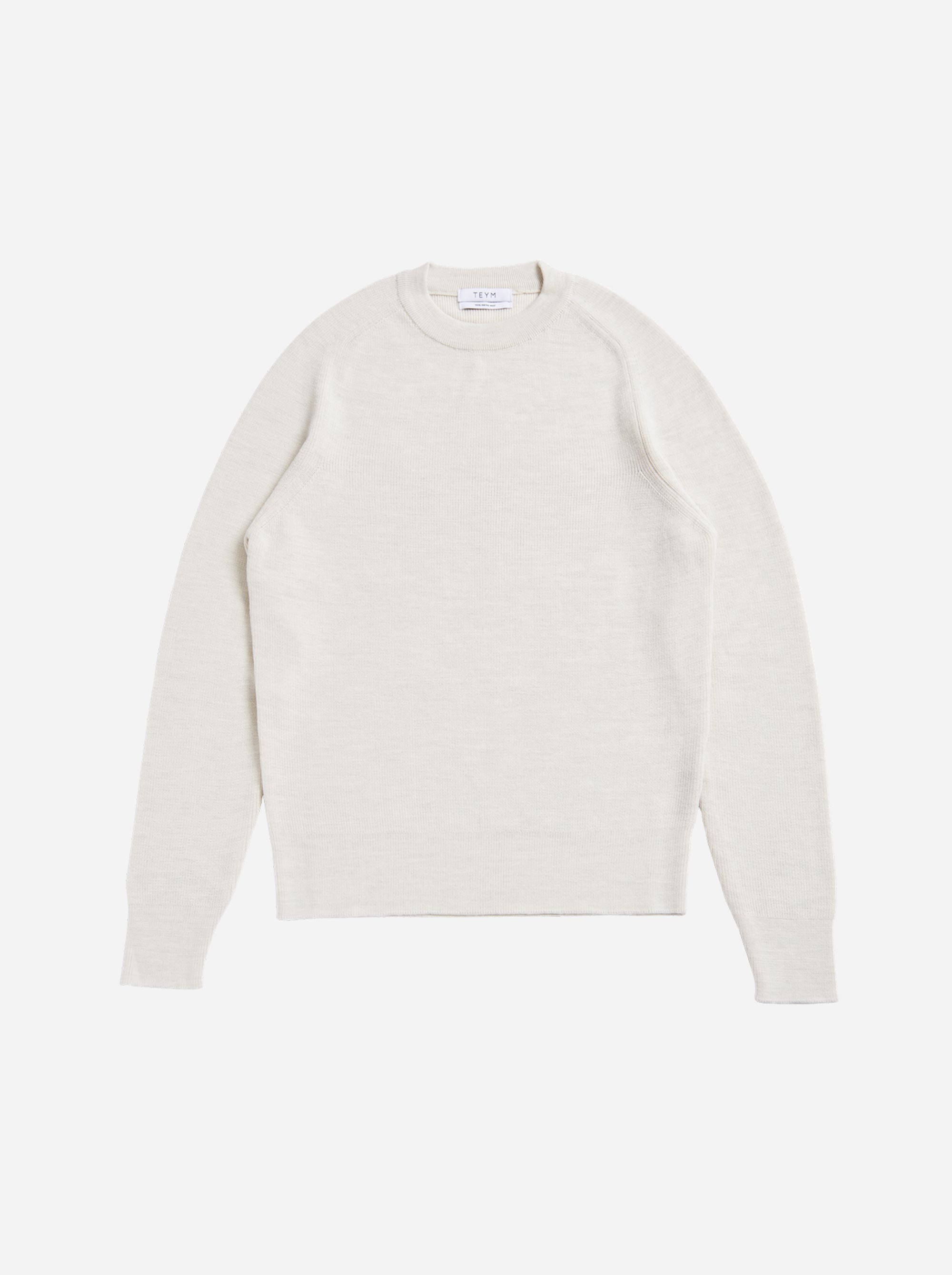 Teym - Crewneck - The Merino Sweater - Women - White - 5