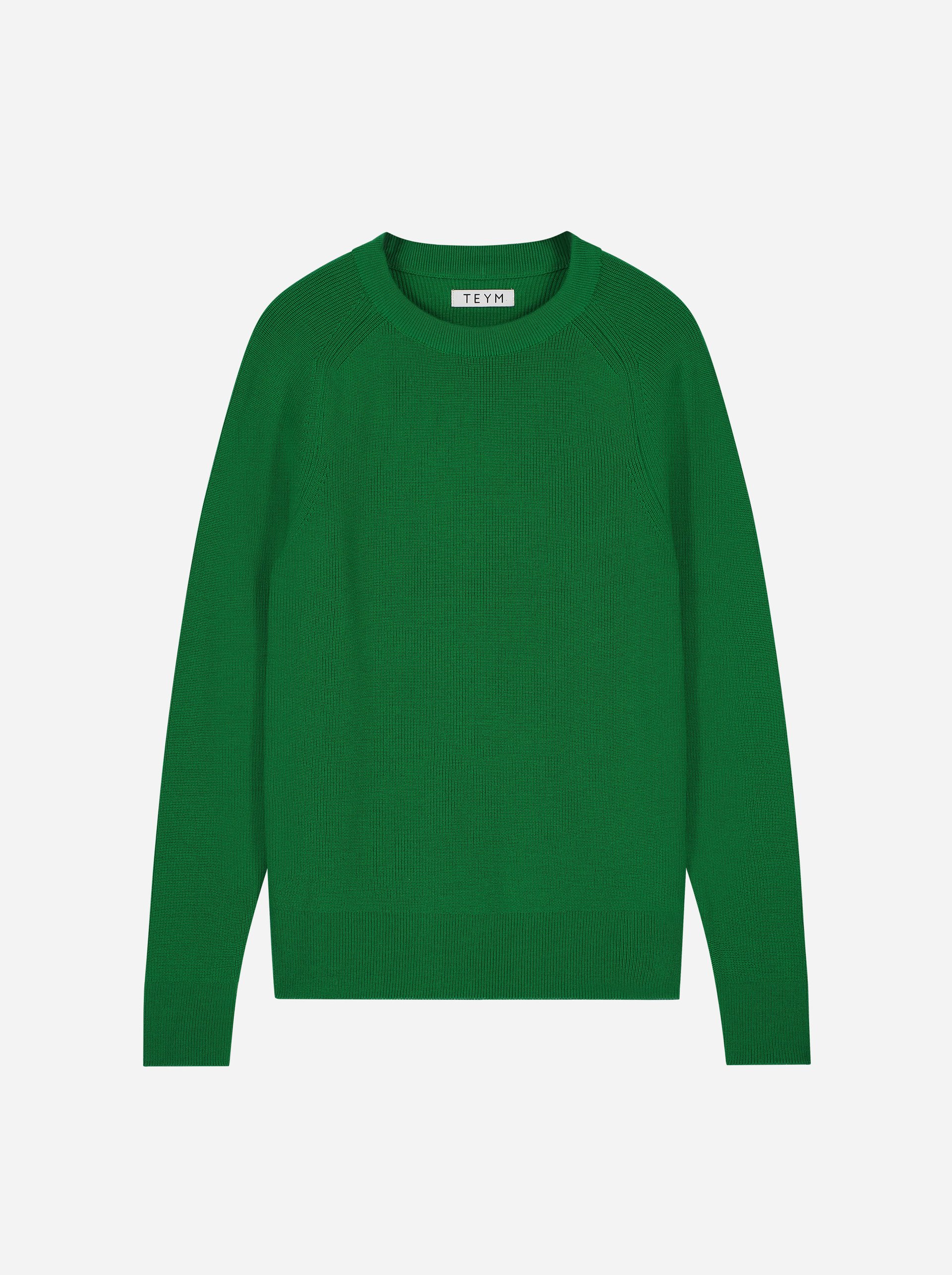 Teym - The Merino Sweater - Men - Bright Green - 4