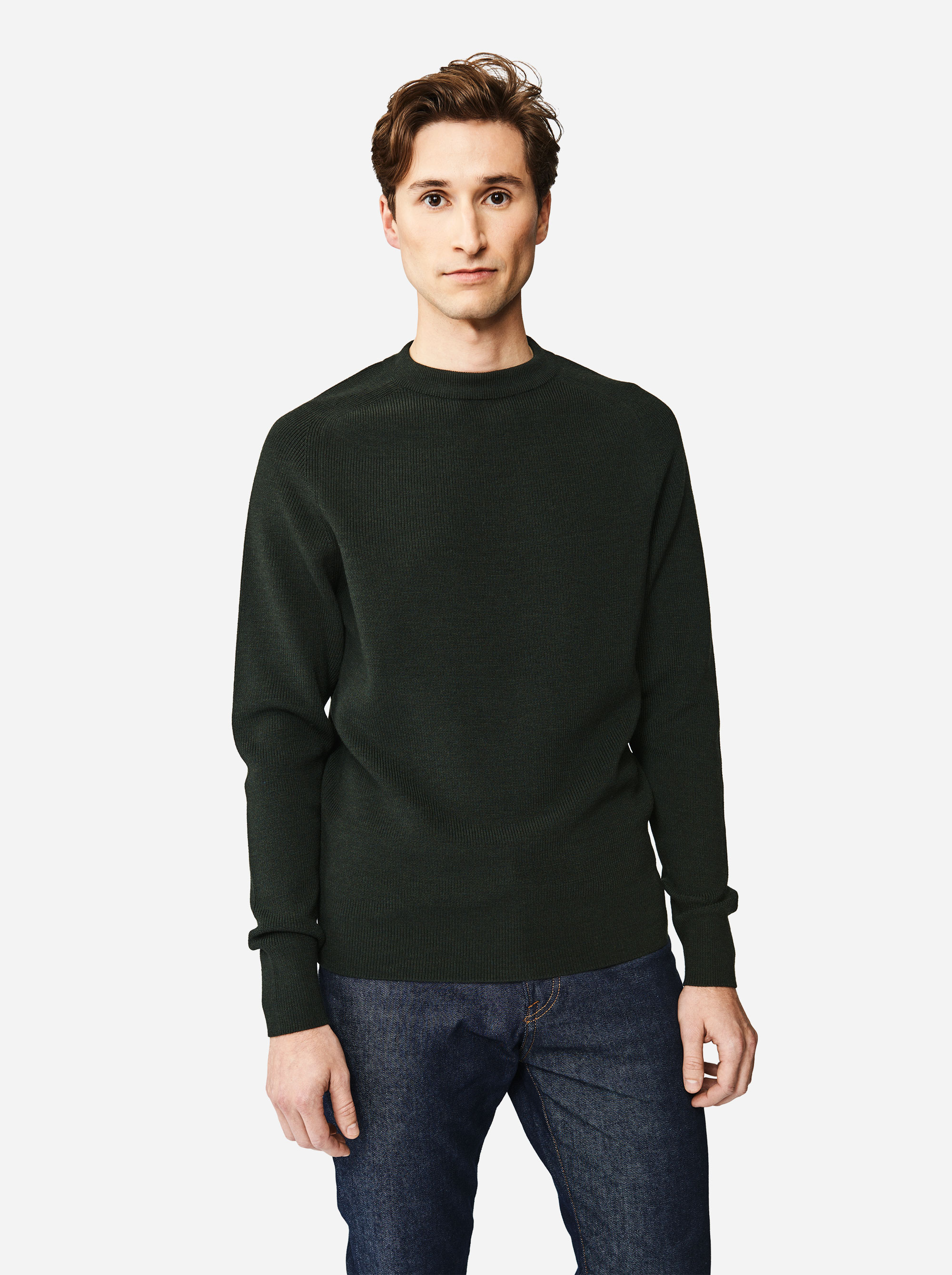 Teym - The Merino Sweater - Men - Green - 3