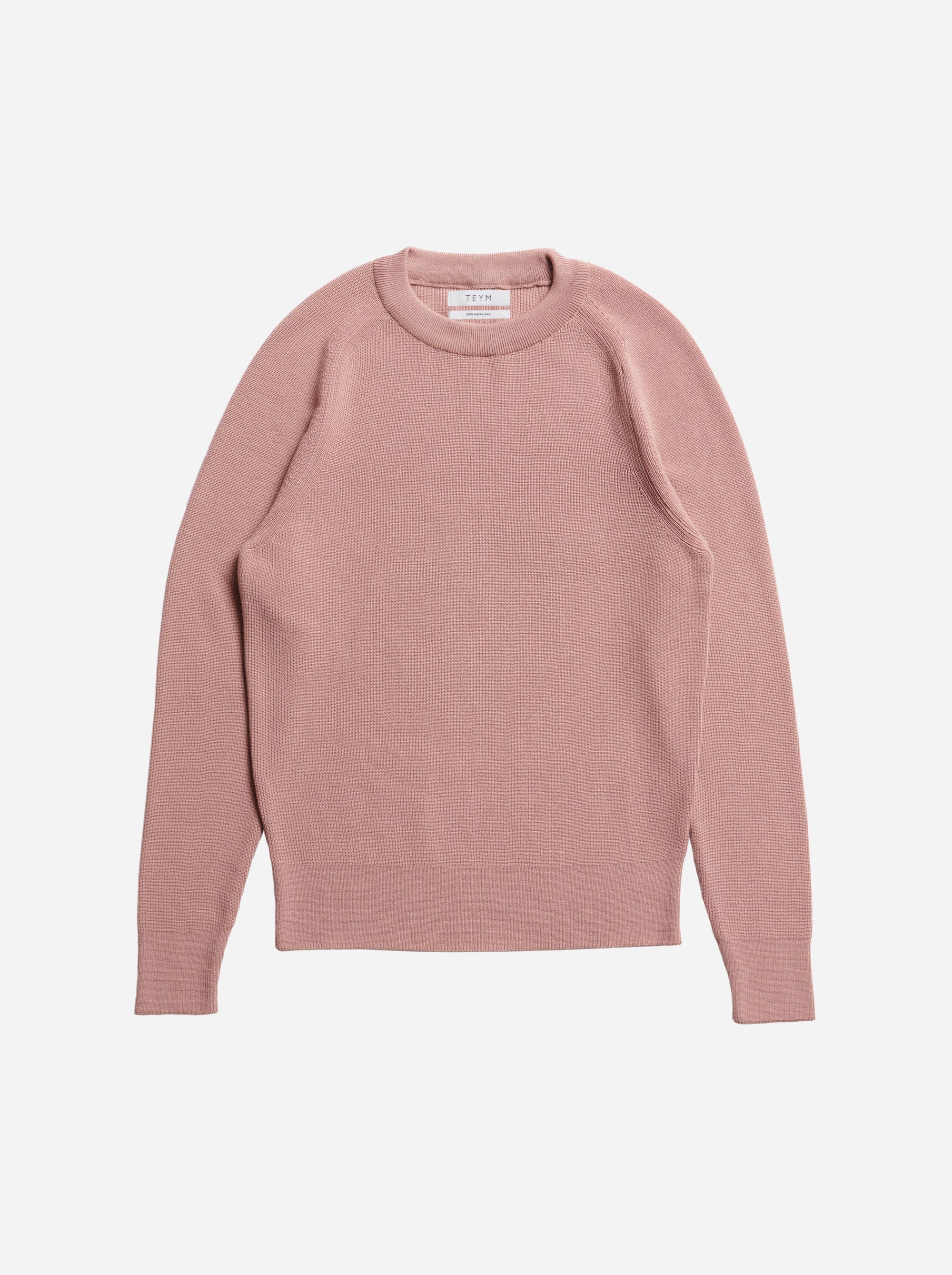 Teym - The Merino Sweater - Men - Pink - 5