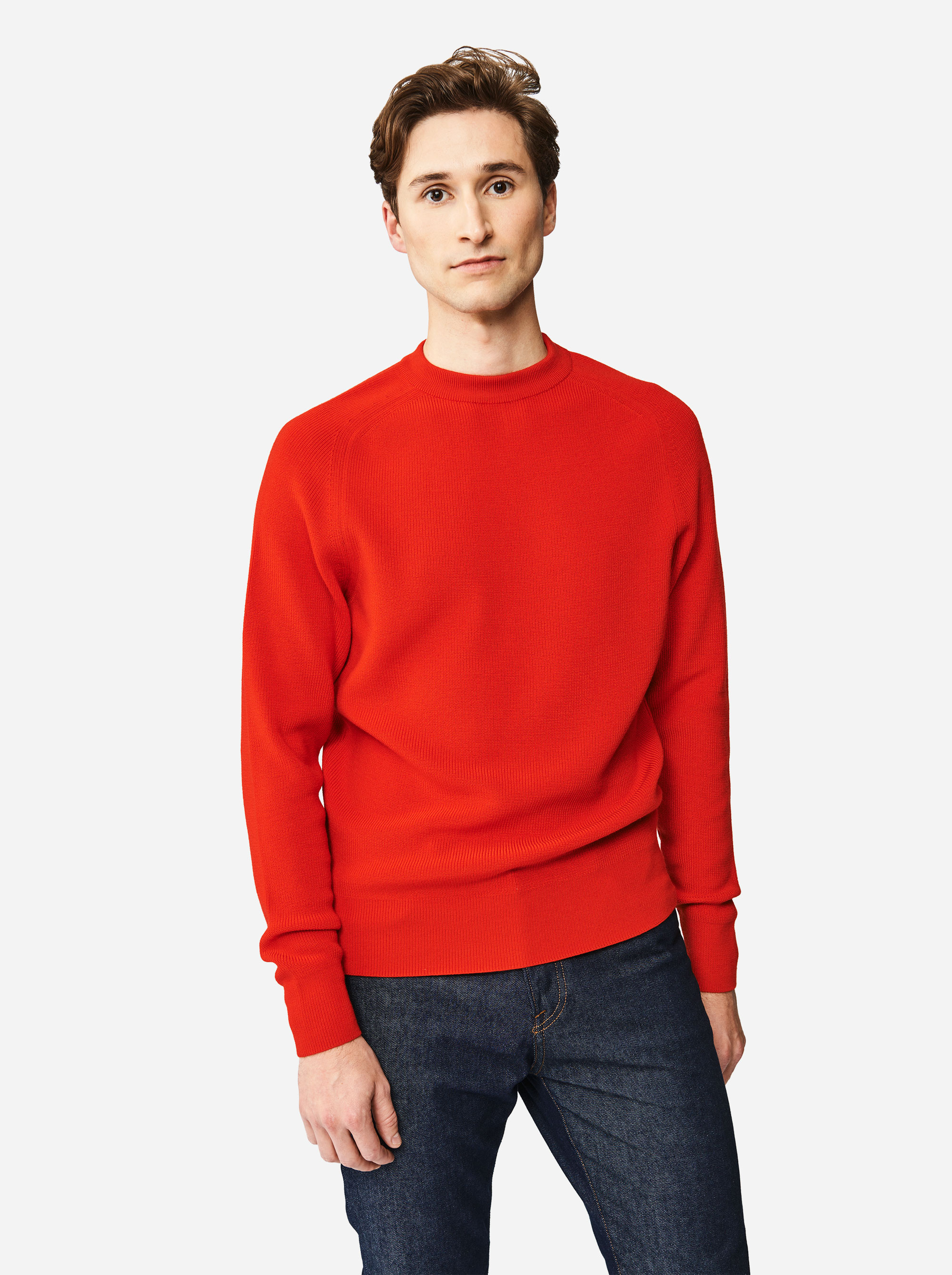 Teym - The Merino Sweater - Men - Red - 1
