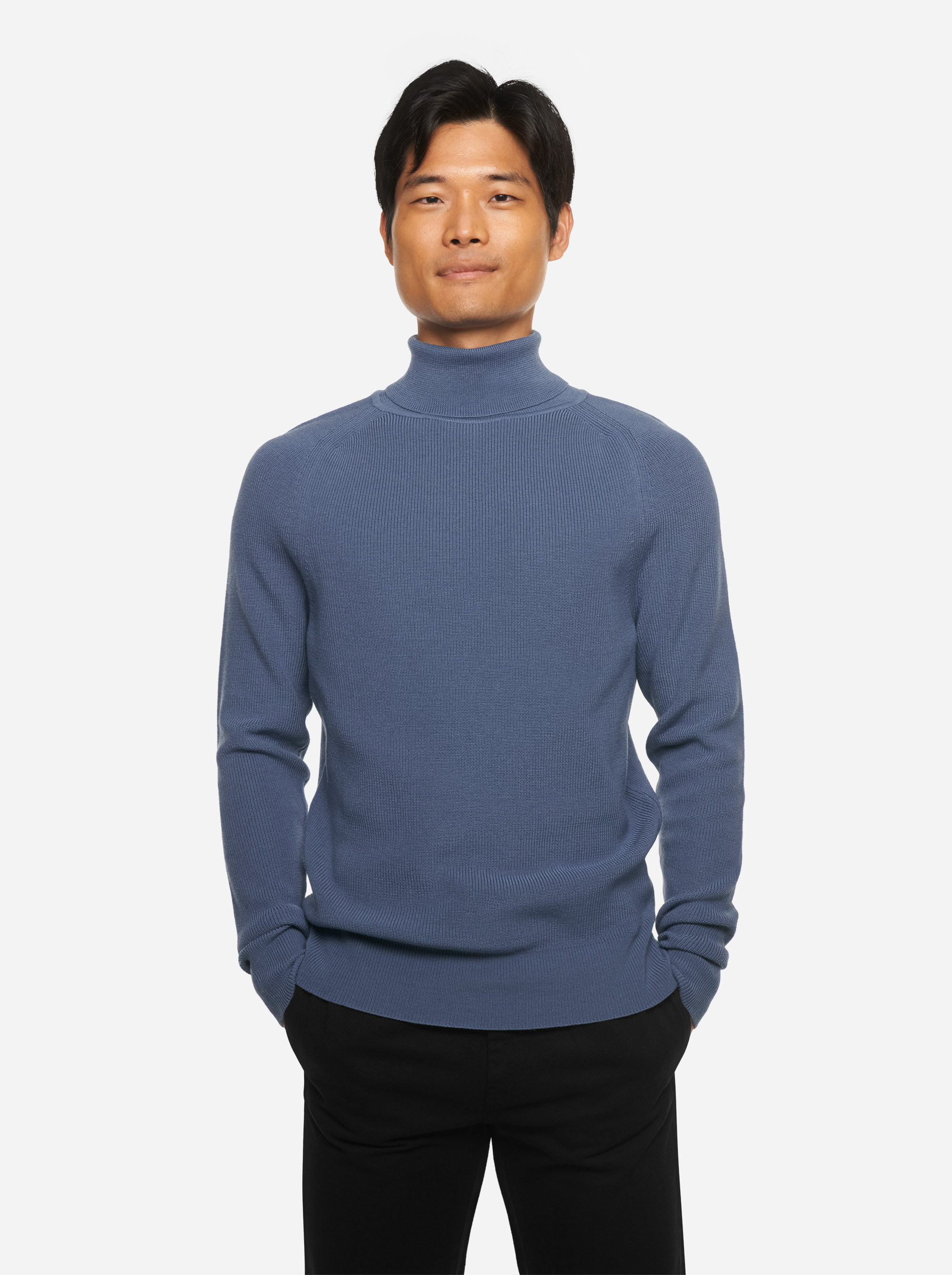 Teym - The Merino Sweater - Turtleneck - Men - Sky blue - 1