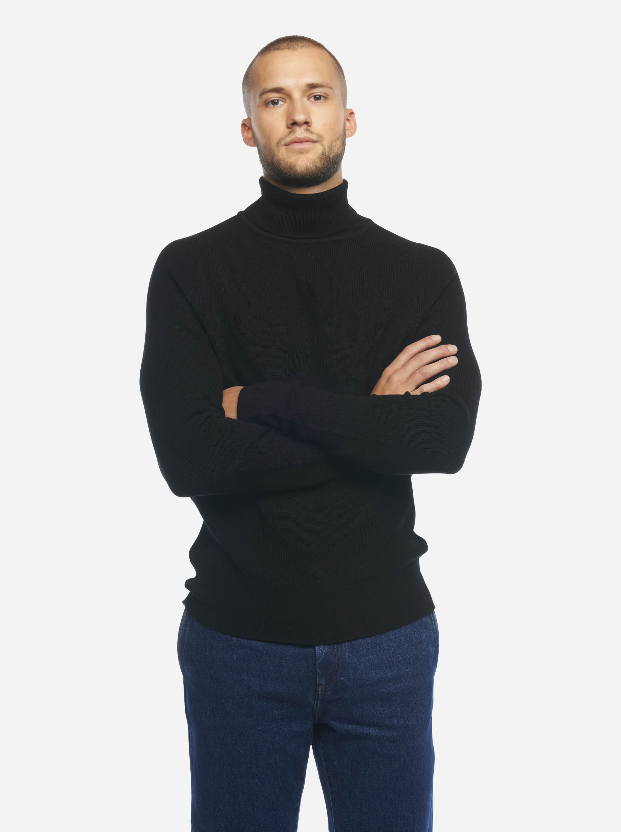 Teym - Turtleneck - The Merino Sweater - Men - Black - 2