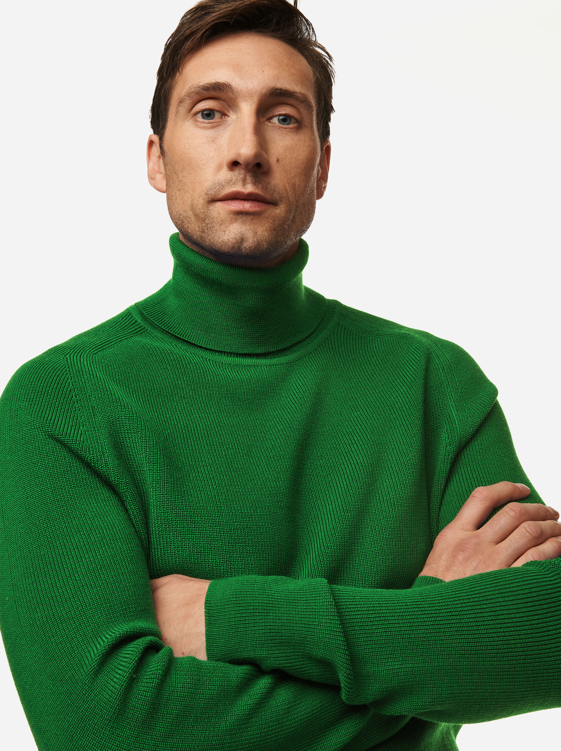 Teym - Turtleneck - The Merino Sweater - Men - Bright Green - 3