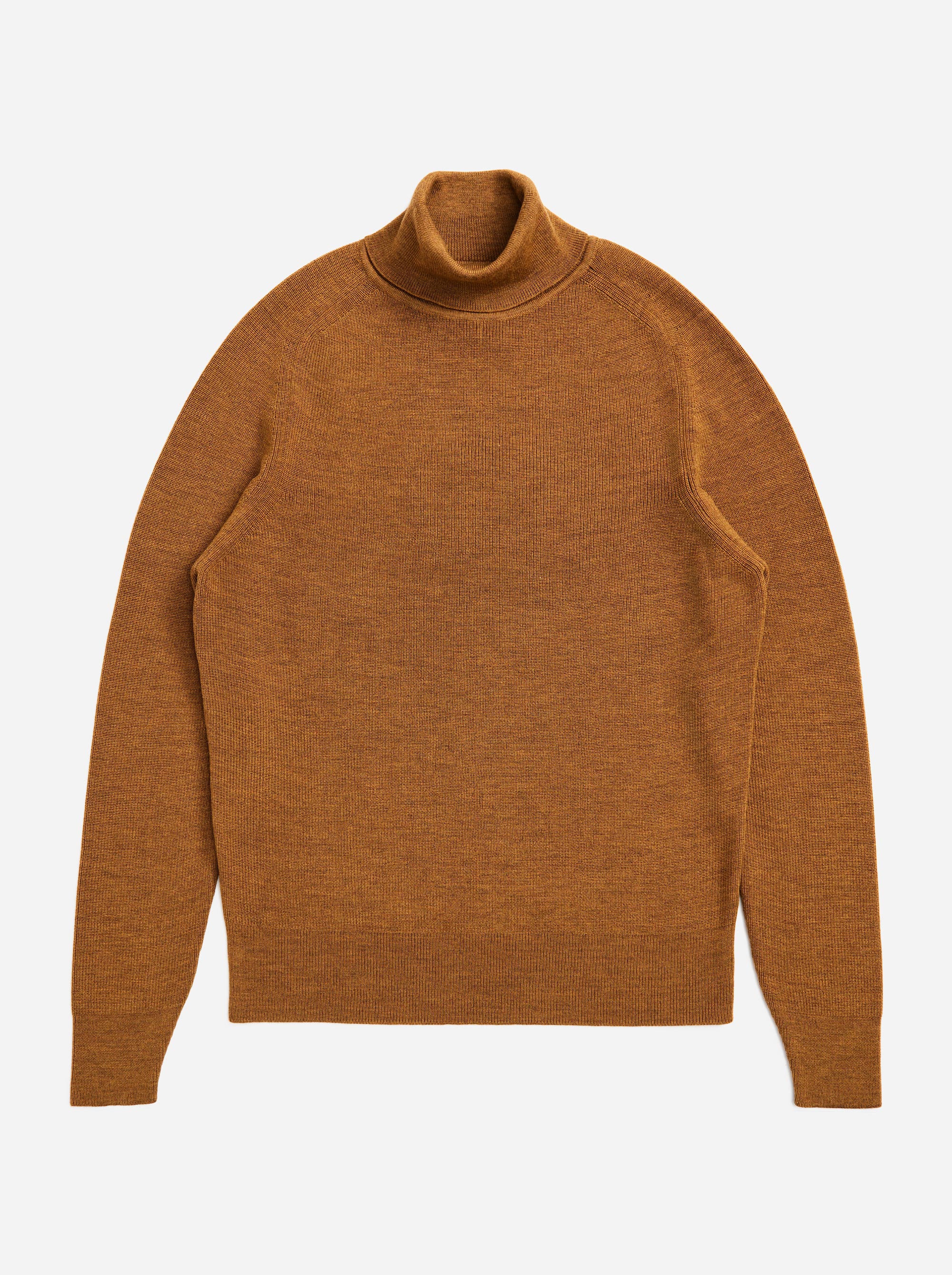 Teym - Turtleneck - The Merino Sweater - Men - Mustard - 5