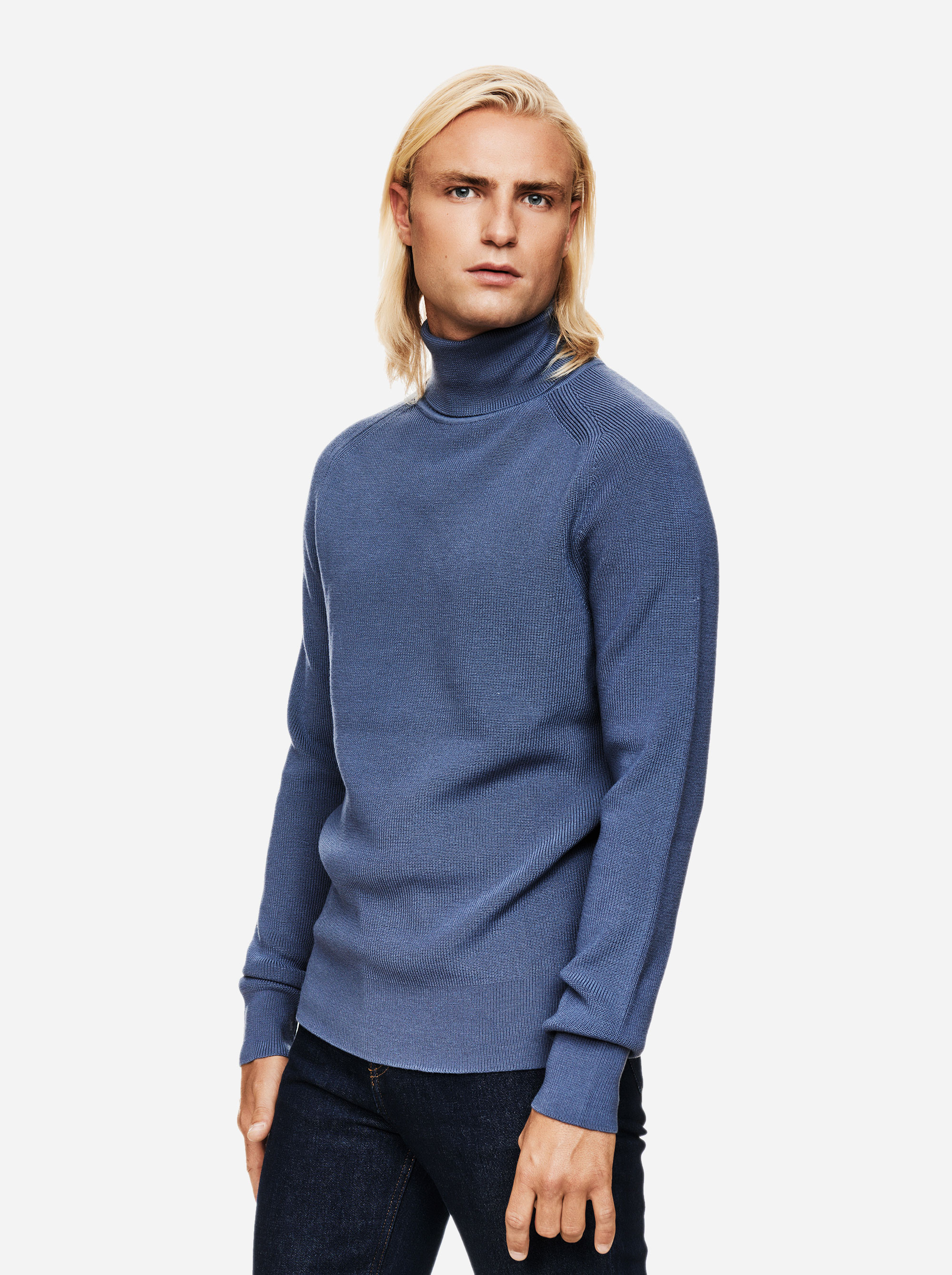 Teym - Turtleneck - The Merino Sweater - Men - Sky Blue - 2