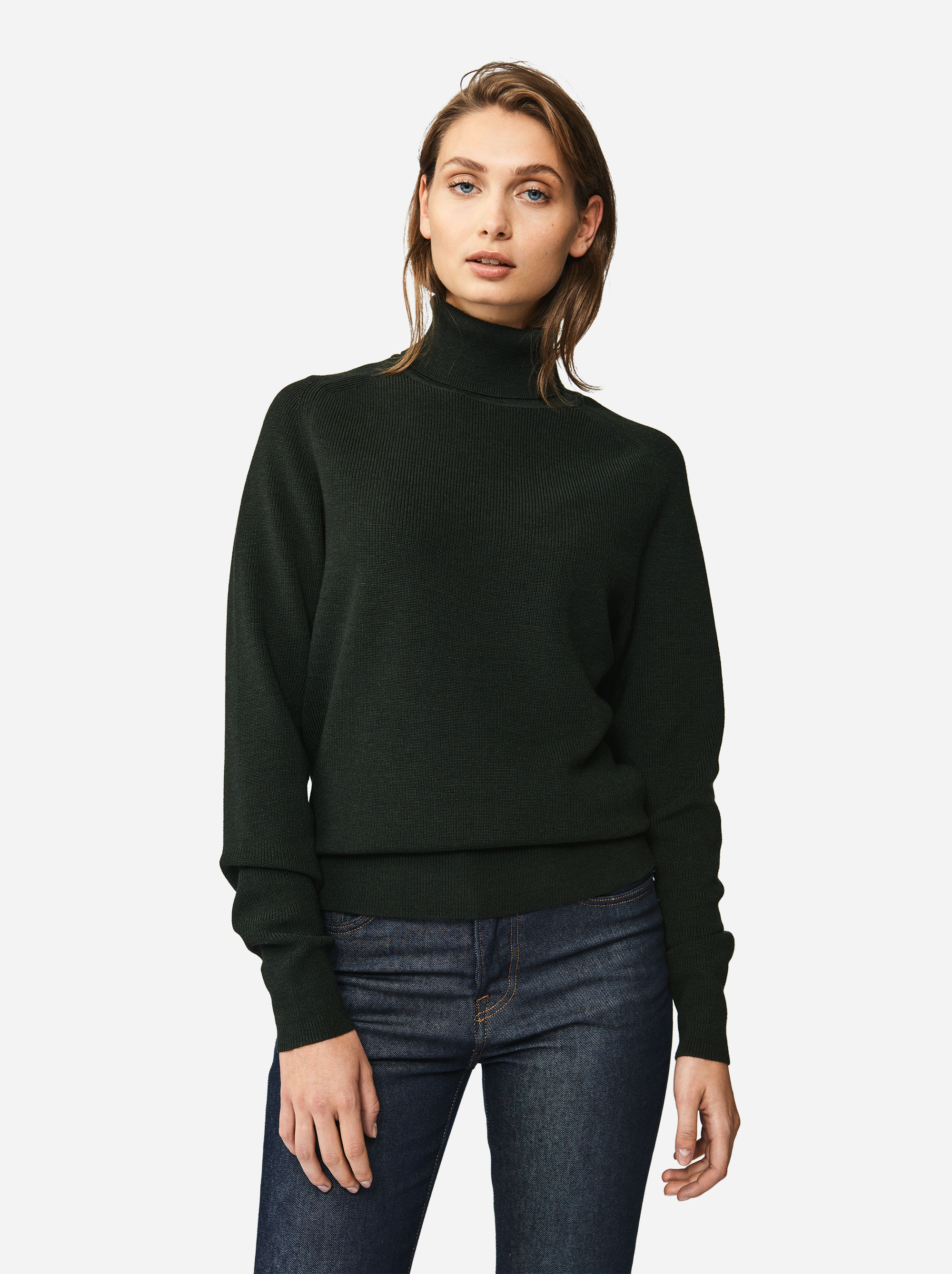 Teym - Turtleneck - The Merino Sweater - Women - Green - 2