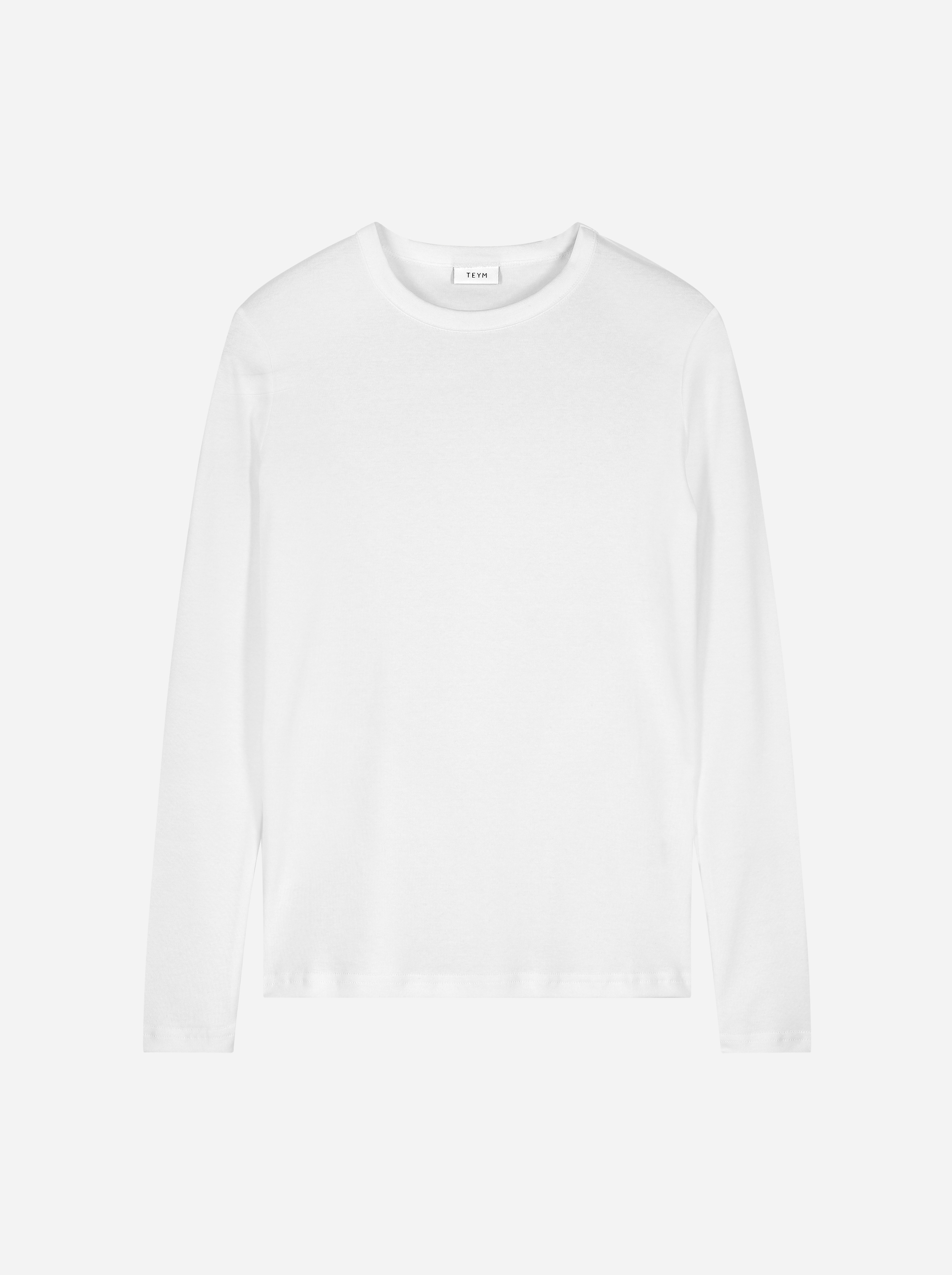 Teym_The Longsleeve T-Shirt_white_female_front_1B