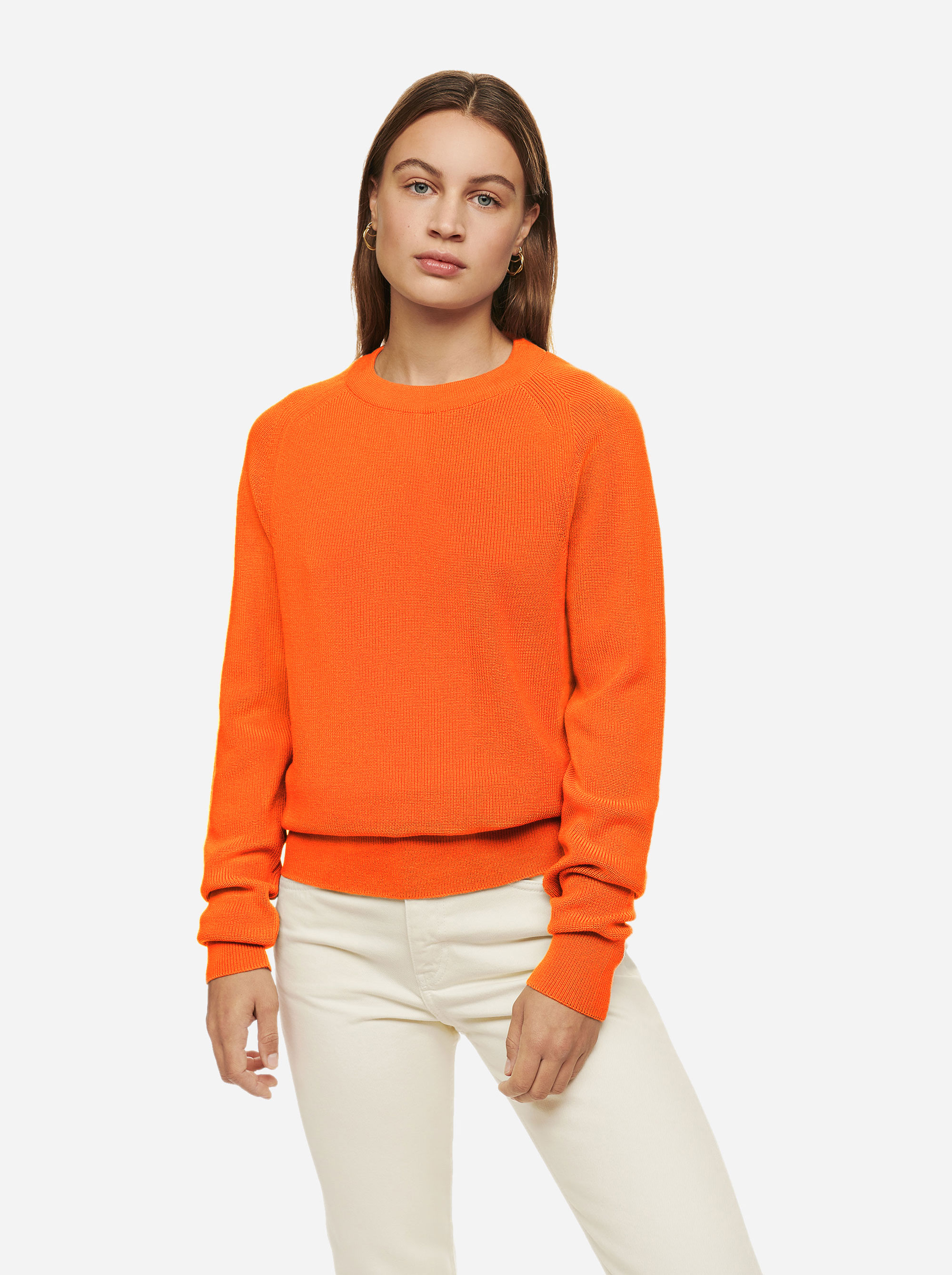 Teym - Crewneck - The Merino Sweater - Women - Orange - 1