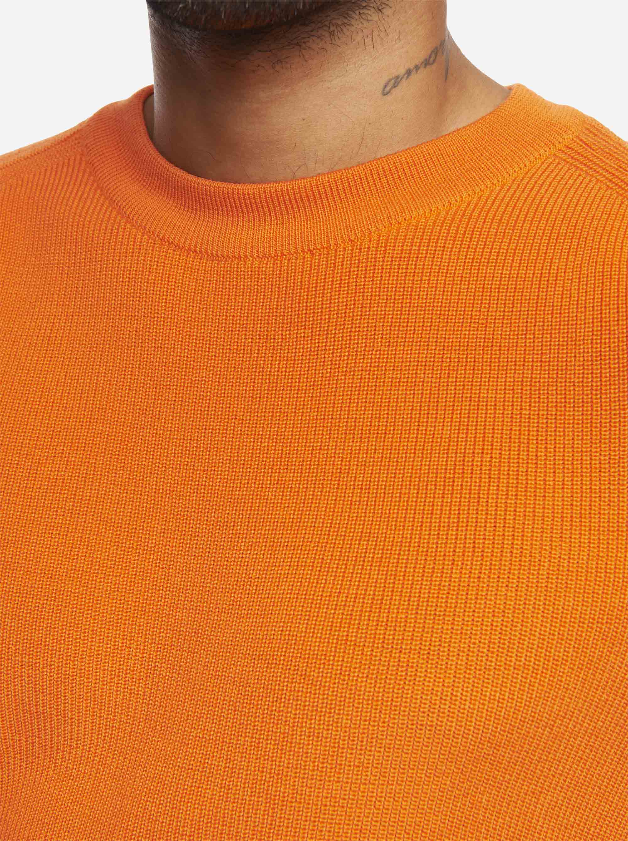 Teym - The Merino Sweater - Crewneck - Men - Orange - 5