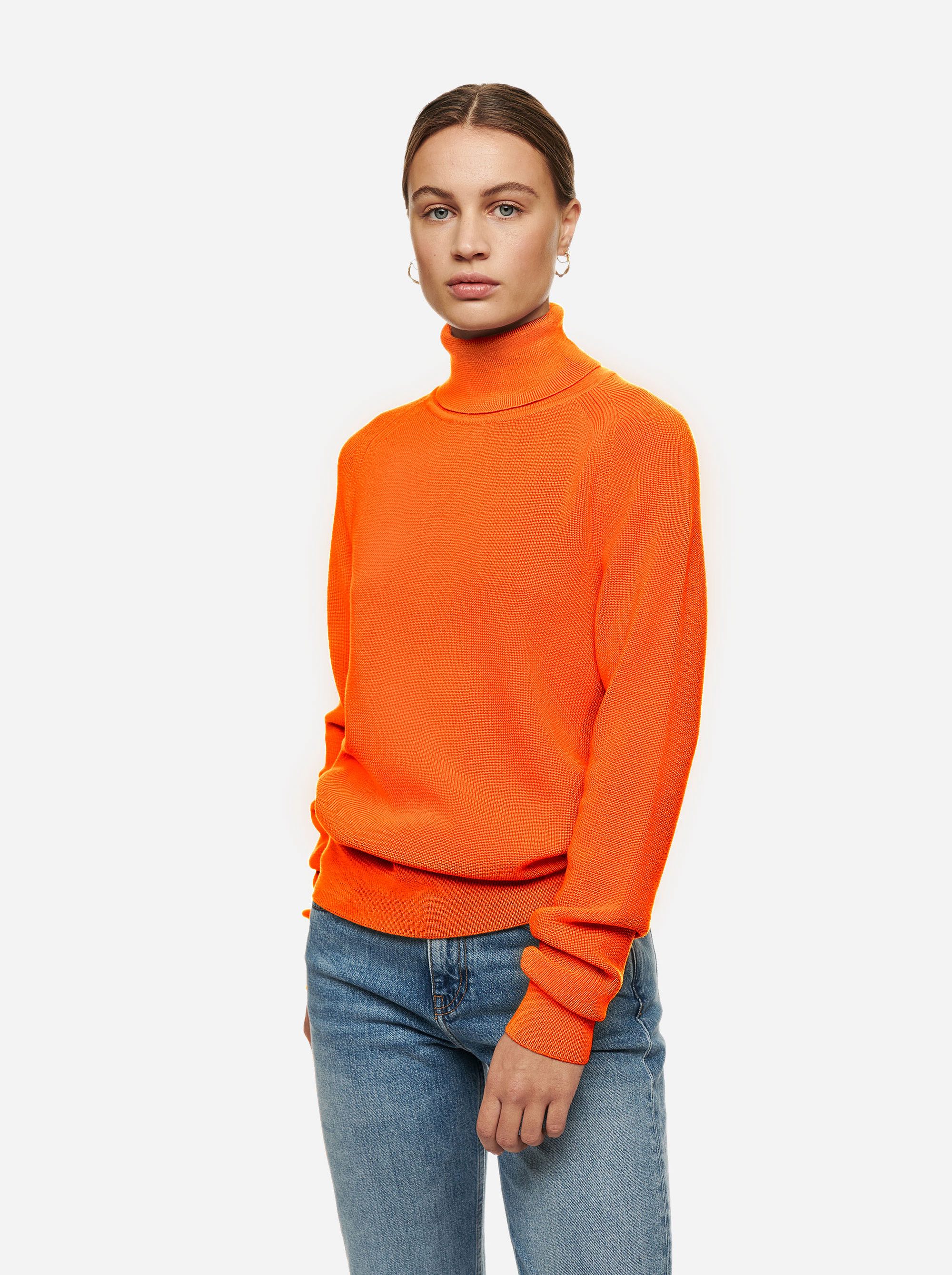 Teym - Turtleneck - The Merino Sweater - Women - Orange - 1