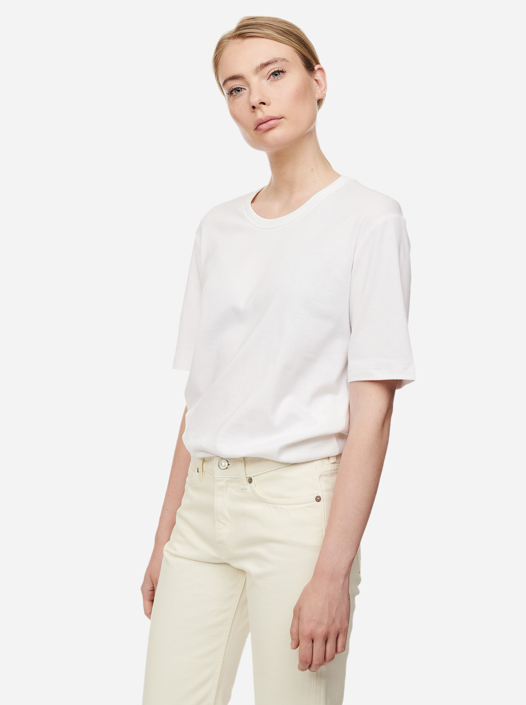 Teym - The T-Shirt - Women - White - V2 - 3